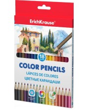 Χρωματιστά μολύβια Erich Krause - 18 χρώματα