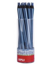 Έγχρωμο μολύβι Apli - Jumbo Metallic, μπλε