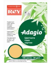 Έγχρωμο φωτοτυπικό χαρτί  Rey Adagio - Beige, A4, 80 g, 100 φύλλα -1