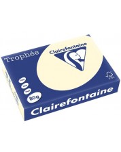 Έγχρωμο φωτοτυπικό χαρτί Clairefontaine - A4, 80 g/m2, 100 φύλλα, Cream   -1