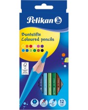 Χρωματιστά μολύβια   Pelikan – 12 χρώματα, εξάπλευρα  -1