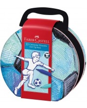 Έγχρωμοι μαρκαδόροι Faber-Castell Connector - 33 χρώματα, ποδόσφαιρο