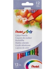Χρωματιστά μολύβια Pentel - Arts, 12 χρώματα