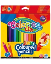 Χρωματιστά μολύβια Colorino Kids - Jumbo,12 χρώματα