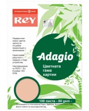 Έγχρωμο φωτοτυπικό χαρτί Rey Adagio - Peach, A4, 80 g,100 φύλλα -1