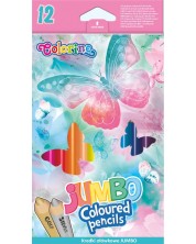 Χρωματιστά μολύβια Colorino Dreams - Jumbo, 12 χρωμάτων