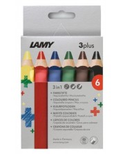 Χρωματιστά μολύβια Lamy 3plus - 6 τεμάχια -1