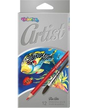 Χρωματιστά μολύβια ακουαρέλας Colorino Artist -  12 χρωμάτων 
