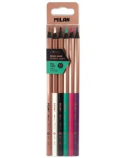 Χρωματιστά μολύβια Milan Copper - 3.5 mm, 6 χρώματα