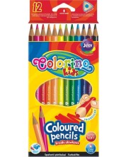 Μολύβια έγχρωμα  τριγωνικά Colorino Kids - 12 χρώματα -1