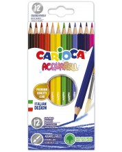 Μολύβια ακουαρέλας Carioca - 12 χρώματα -1