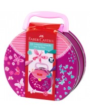 Έγχρωμοι μαρκαδόροι Faber-Castell Connector - 33 χρώματα, σε τσάντα