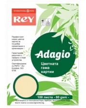Έγχρωμο φωτοτυπικό χαρτί  Rey Adagio - Sand, A4, 80 g, 100 φύλλα -1