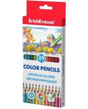 Χρωματιστά μολύβια Erich Krause - 24 χρώματα
