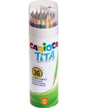 Χρωματιστά μολύβια Carioca Tita - 36 χρώματα + ξύστρα