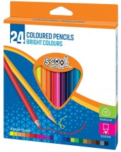 Χρωματιστά τριγωνικά μολύβια S. Cool - 24 χρώματα -1