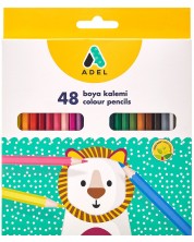 Χρωματιστά μολύβια Adel - 48 χρώματα -1