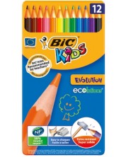 Χρωματιστά μολύβια BIC Kids Ecolutions 12 χρώματα