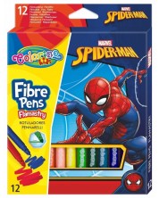 Χρωματιστοί μαρκαδόροι  Colorino - Marvel Spider-Man,12 χρώματα -1