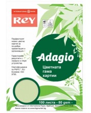 Έγχρωμο φωτοτυπικό χαρτί  Rey Adagio - Bright Green, A4, 80 g,100 φύλλα -1