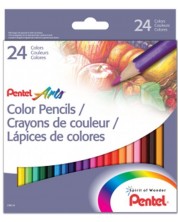 Χρωματιστά μολύβια Pentel - Arts, 24 χρώματα