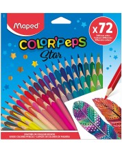 Σετ χρωματιστά μολύβια Maped Color Peps - 72 χρώματα -1