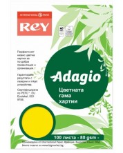 Έγχρωμο φωτοτυπικό χαρτί Rey Adagio - Yellow, Α4, 80 g, 100 φύλλα -1