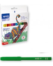 Χρωματιστοί μαρκαδόροι SpreeArt - Ø 2.3 mm, 12 χρώματα -1