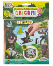 Δημιουργικό σετ Grafix - Κάντο µόνος σου Οριγκάμι, 12 πουλιά -1