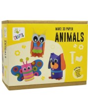 Δημιουργικό σετ Andreu toys - 3D χάρτινα ζώα