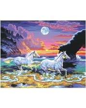 Δημιουργικό σετ ζωγραφικής KSG Crafts - Άλογα στην παραλία -1