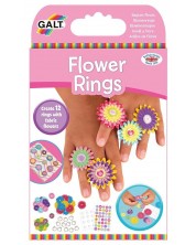 Δημιουργικό σετ Galt Toys - Φτιάξε τα δικά σου δαχτυλίδια, λουλούδια -1