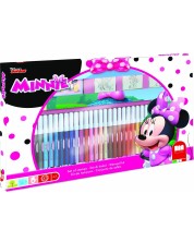 Δημιουργικό σετ   Multiprint - Minnie Mouse, 3 σφραγίδες και 36 μαρκαδόροι