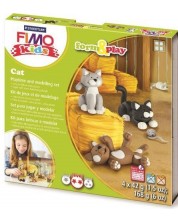 Σετ πηλού Staedtler Fimo Kids - 4 x 42 γρ,Cats