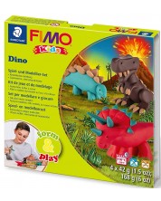 Σετ πηλού Staedtler Fimo Kids -Dino, 4 x 42 γρ,