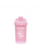 Κύπελλο μωρού με αντάπτορα Twistshake  Crawler Cup-Ροζ, 300 ml -1