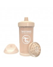 Κύπελλο μωρού με αντάπτορα Twistshake Μπεζ, 360 ml