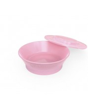 Μπολ για ταΐσματα  Twistshake Plates Pastel - Ροζ, άνω των 6 μηνών