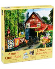 Παζλ SunsOut 1000 κομμάτια -Amish Quilt Sale,Tom Wood -1