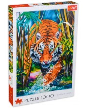 Παζλ Trefl 1000 κομμάτια - Μια αρπακτική τίγρη