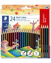 Χρωματιστά μολύβια Staedtler Noris Colour 185 - 20+4 χρώματα