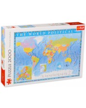 Παζλ Trefl 2000 κομμάτια - Πολιτικός χάρτης του κόσμου -1