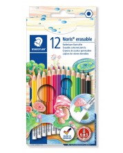 Χρωματιστά μολύβια Staedtler Noris Club 144 - 12 χρώματα, με γόμα