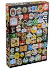Παζλ Educa 1500 κομμάτια - Ετικέτες από μπουκάλια μπύρας -1
