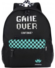 Σχολική τσάντα Unkeeper - Game Over, πράσινη -1