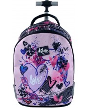 Σχολική τσάντα με ρόδες  Kaos 2 σε 1 - Pink Love -1