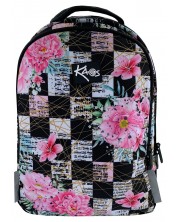 Σχολική τσάντα   Kaos 2 σε 1 - Flower Queen,  4 θήκες -1