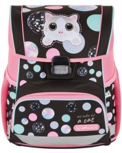 Σχολική ανατομική τσάντα πλάτης  Herlitz Loop - Cute Cat -1