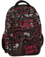 Σχολική τσάντα Graffiti Video Game - 3 τμήματα -1