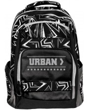Σχολική ανατομική τσάνταS. Cool Urban - Black Lines -1